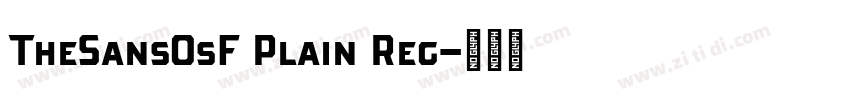 TheSansOsF Plain Reg字体转换